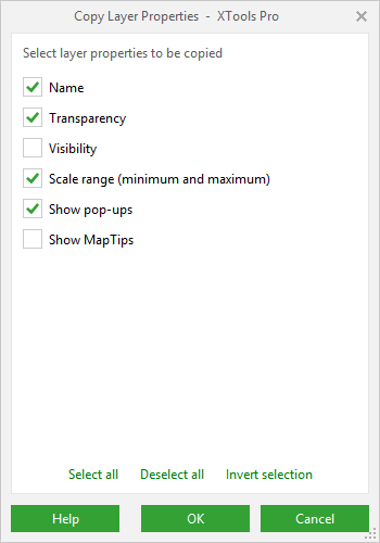 XTools Pro Help - Copy Properties