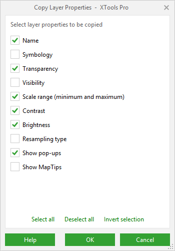 XTools Pro Help - Copy Properties