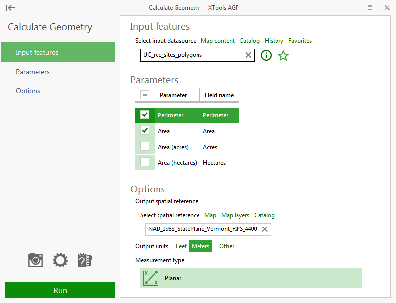 XTools Pro Help Calculate Geometry