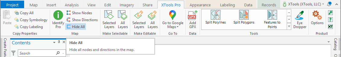 XTools Pro Help - Show Directions