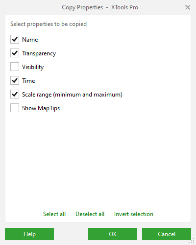 XTools Pro Help - Copy Properties