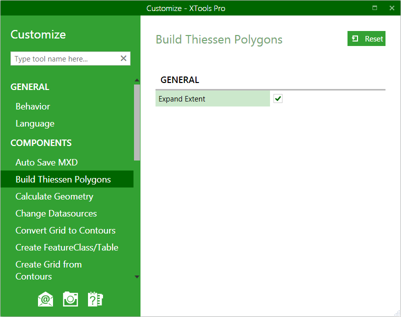 XTools Pro Help - Customizing "Build Thiessen Polygons" tool