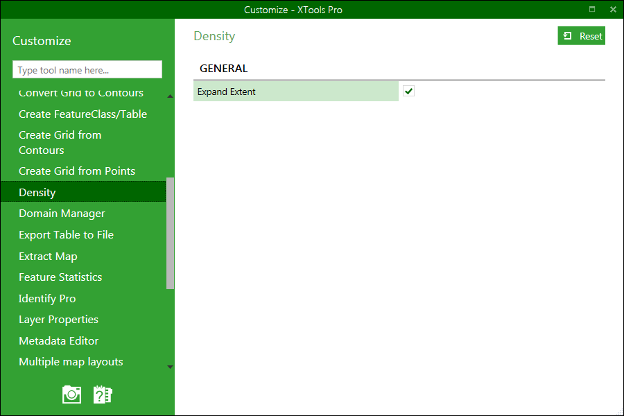 XTools Pro Help - Customizing "Density" tool