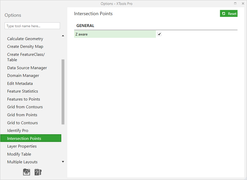 XTools Pro Help - Customizing "Intersection Points" tool