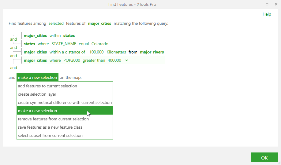 XTools Pro Help - Find Features