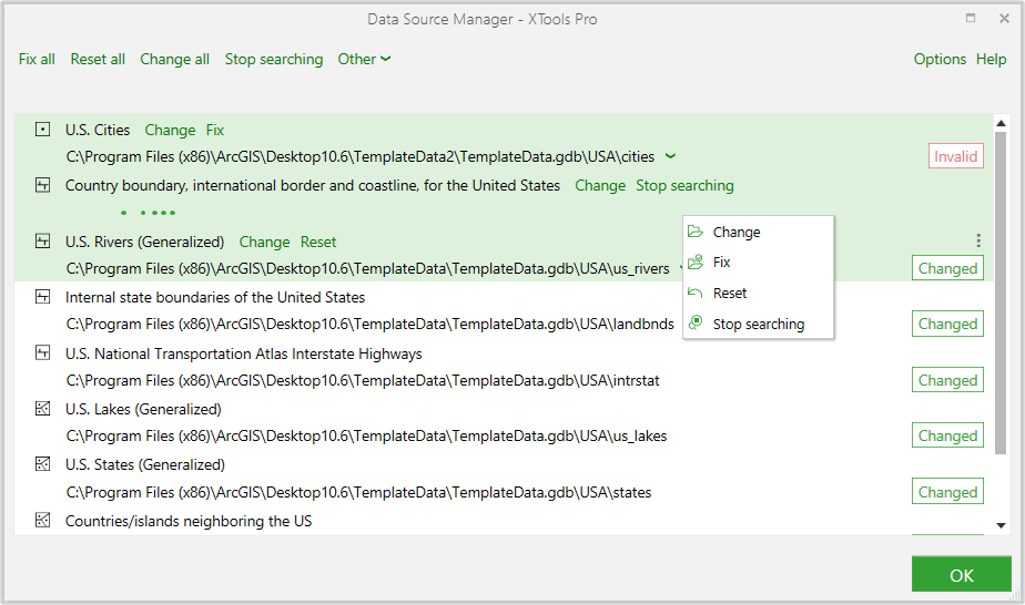 XTools Pro Help - Data Source Manager