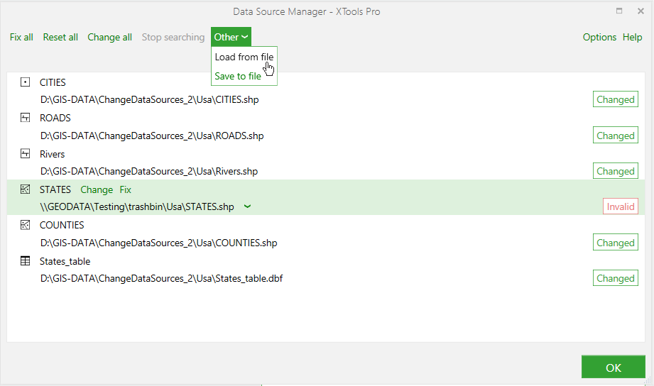 XTools Pro Help - Data Source Manager